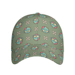 Cartoon Zombie Pattern Print Baseball Cap