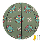 Cartoon Zombie Pattern Print Basketball