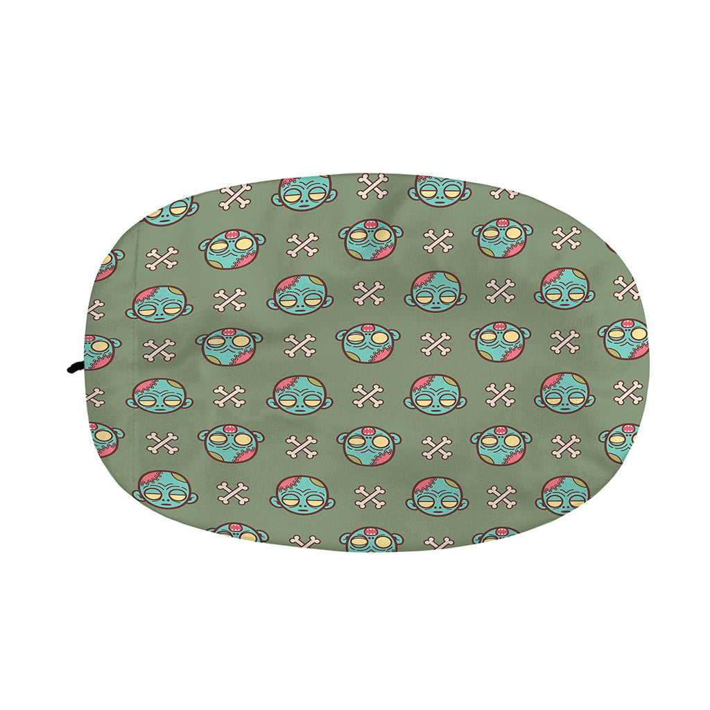 Cartoon Zombie Pattern Print Car Side Mirror Covers
