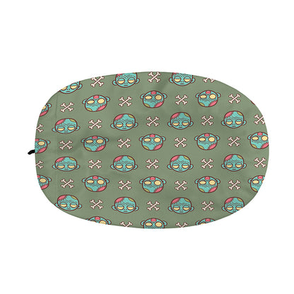 Cartoon Zombie Pattern Print Car Side Mirror Covers