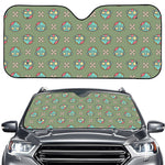 Cartoon Zombie Pattern Print Car Windshield Sun Shade