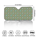 Cartoon Zombie Pattern Print Car Windshield Sun Shade