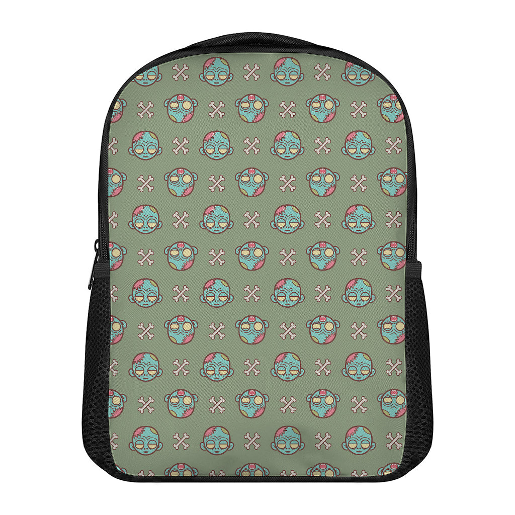 Cartoon Zombie Pattern Print Casual Backpack