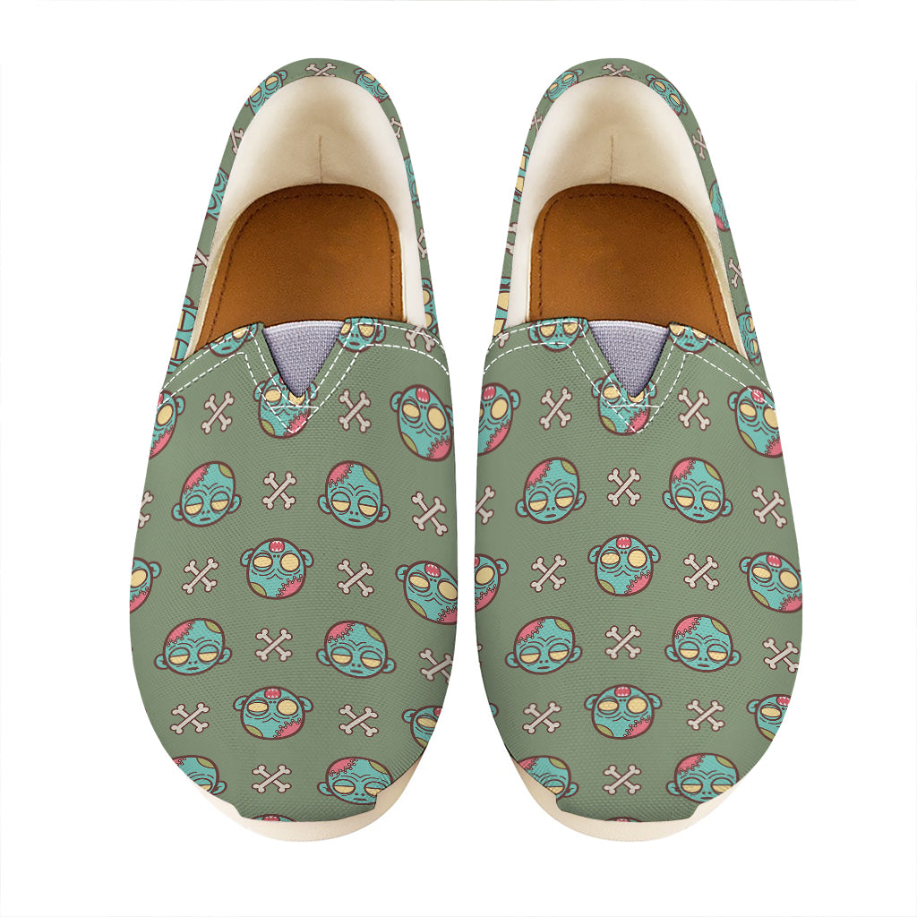 Cartoon Zombie Pattern Print Casual Shoes