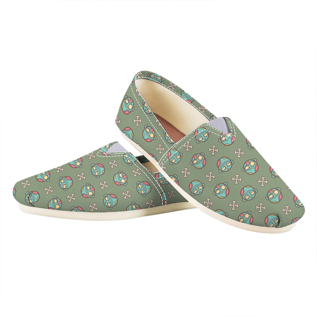 Cartoon Zombie Pattern Print Casual Shoes
