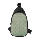 Cartoon Zombie Pattern Print Chest Bag