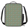 Cartoon Zombie Pattern Print Crossbody Lunch Bag
