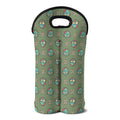Cartoon Zombie Pattern Print Double Neoprene Wine Tote