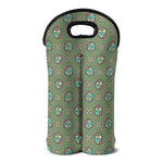 Cartoon Zombie Pattern Print Double Neoprene Wine Tote