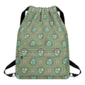 Cartoon Zombie Pattern Print Drawstring Backpack