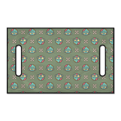 Cartoon Zombie Pattern Print Golf Cart Seat Cover