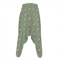 Cartoon Zombie Pattern Print Hammer Pants