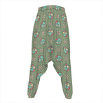 Cartoon Zombie Pattern Print Hammer Pants