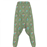 Cartoon Zombie Pattern Print Hammer Pants