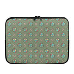 Cartoon Zombie Pattern Print Laptop Sleeve