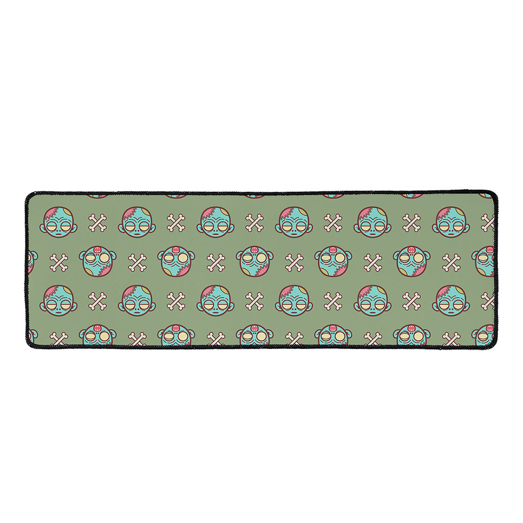 Cartoon Zombie Pattern Print Long Kitchen Mat