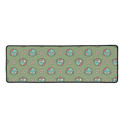 Cartoon Zombie Pattern Print Long Kitchen Mat