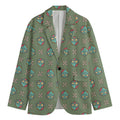 Cartoon Zombie Pattern Print Men's Blazer