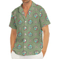 Cartoon Zombie Pattern Print Men's Deep V-Neck Shirt