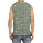 Cartoon Zombie Pattern Print Men's Fitness Tank Top