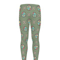 Cartoon Zombie Pattern Print Men's Leggings