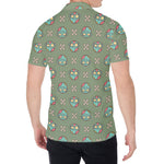 Cartoon Zombie Pattern Print Men's Shirt