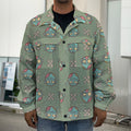 Cartoon Zombie Pattern Print Men's Shirt Jacket
