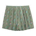 Cartoon Zombie Pattern Print Mesh Shorts