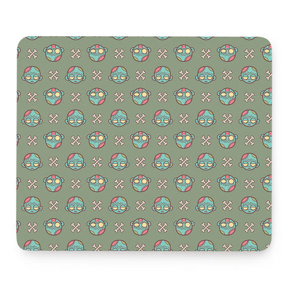 Cartoon Zombie Pattern Print Mouse Pad