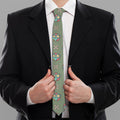 Cartoon Zombie Pattern Print Necktie