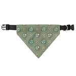 Cartoon Zombie Pattern Print Over The Collar Dog Bandana