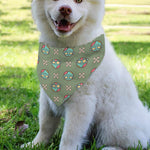 Cartoon Zombie Pattern Print Over The Collar Dog Bandana