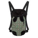 Cartoon Zombie Pattern Print Pet Carrier Backpack