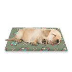 Cartoon Zombie Pattern Print Pet Cooling Mat Cover