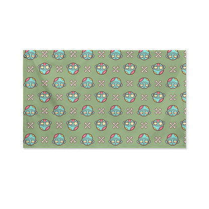Cartoon Zombie Pattern Print Polyester Flag