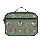 Cartoon Zombie Pattern Print Portable Lunch Bag