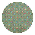Cartoon Zombie Pattern Print Round Blanket