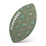 Cartoon Zombie Pattern Print Rugby Ball