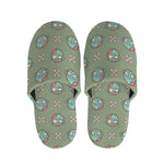 Cartoon Zombie Pattern Print Slippers