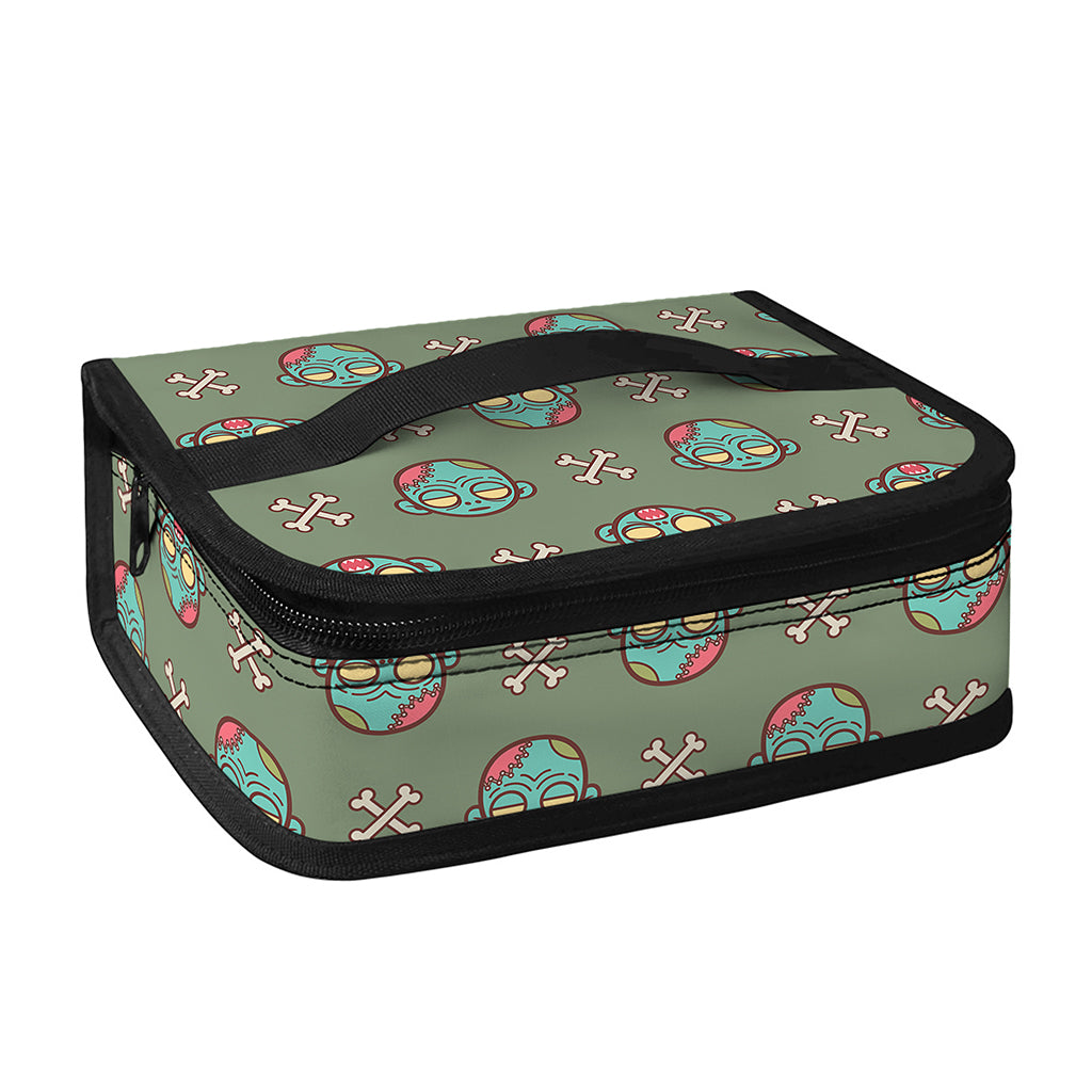 Cartoon Zombie Pattern Print Small Lunch Bag