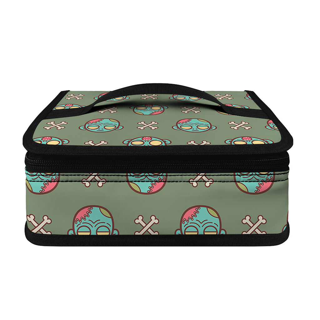 Cartoon Zombie Pattern Print Small Lunch Bag