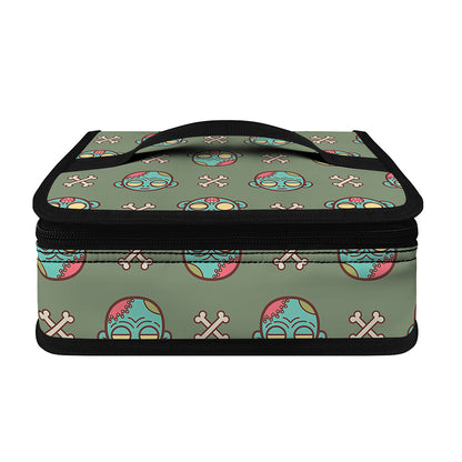 Cartoon Zombie Pattern Print Small Lunch Bag