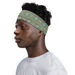 Cartoon Zombie Pattern Print Sports Headband