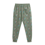 Cartoon Zombie Pattern Print Sweatpants