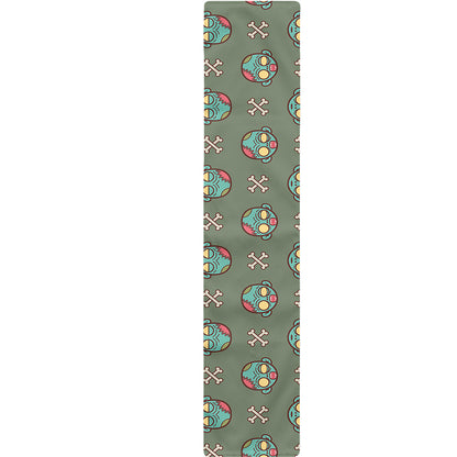 Cartoon Zombie Pattern Print Table Runner