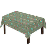 Cartoon Zombie Pattern Print Tablecloth