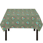 Cartoon Zombie Pattern Print Tablecloth