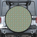 Cartoon Zombie Pattern Print Tire Cover