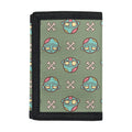 Cartoon Zombie Pattern Print Trifold Wallet