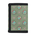 Cartoon Zombie Pattern Print Trifold Wallet